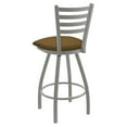 thumbnail image 4 of XL 410 Jackie 25" Swivel Counter Stool with Anodized Nickel Finish and Canter Saddle Seat, 4 of 4