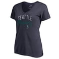 thumbnail image 2 of Women's Navy Seattle Mariners Graceful V-Neck T-Shirt, 2 of 3