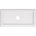 thumbnail image 1 of Ekena Millwork CMP36X18RE-04000 4 in. ID x 12.5 in. Rectangle Architectural Grade PVC Contemporary Ceiling Medallion, 1 of 1