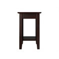 thumbnail image 4 of AFI Nantucket Table d'Appoint en Bois Massif avec Chargeur USB Ensemble de 2 Espresso, 4 of 6