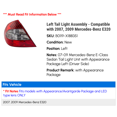 thumbnail image 2 of Left Tail Light Assembly - Compatible with 2007, 2009 Mercedes-Benz E320, 2 of 2