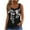 A1_Black, variant on Women Summer Plus Size Tank Tops Fashion Solid V Neck Sleeveless Ruffle Hem Loose Cami Spaghetti Strap Tunic Blouses