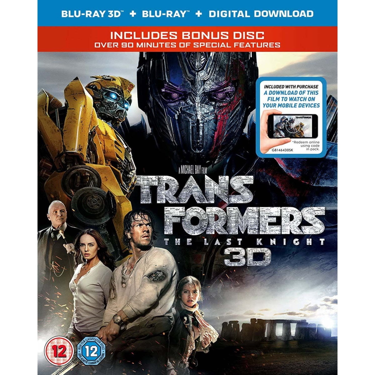 Transformers 5 - The Last Knight - 3D Blu Ray + 2D blu ray - Brand