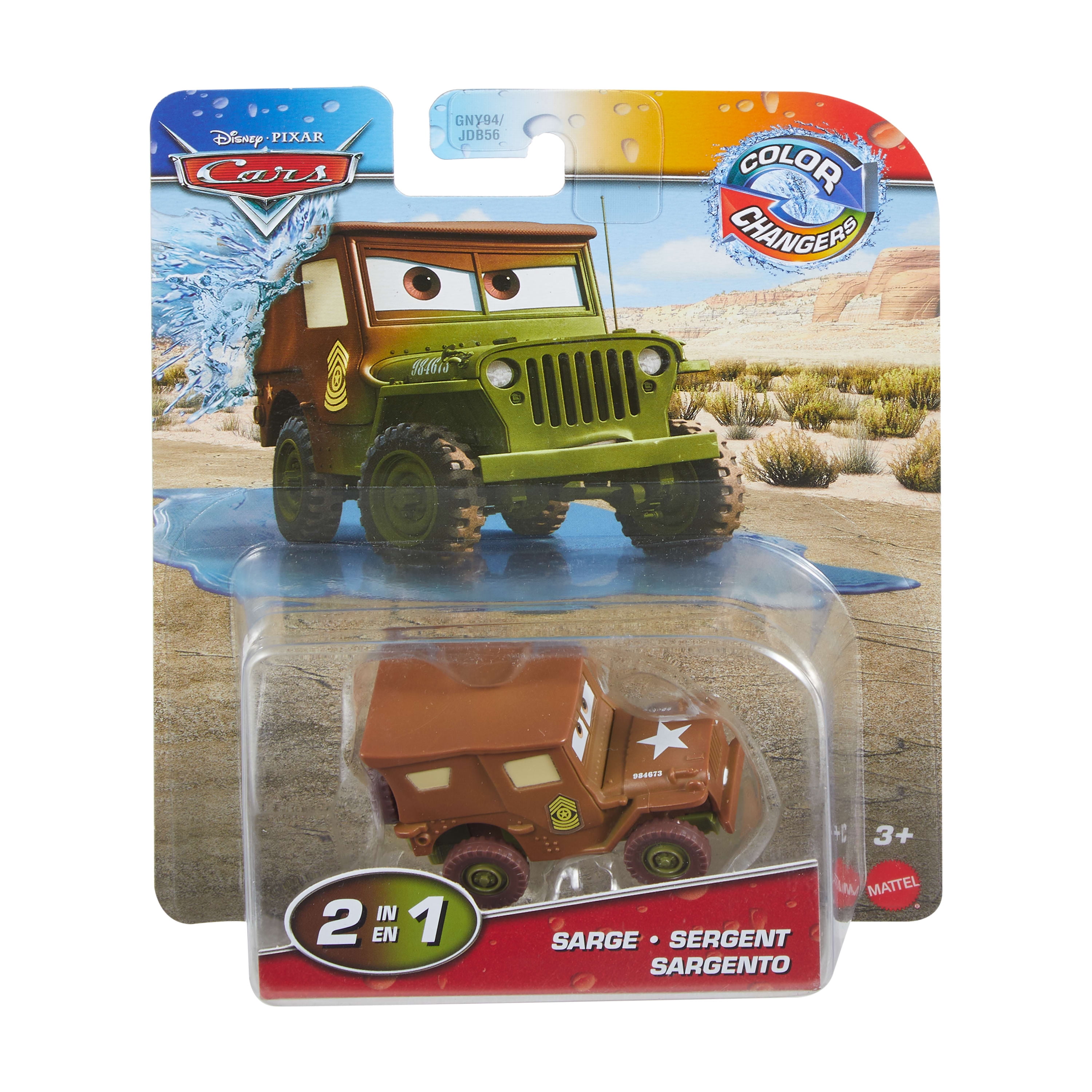 Disney and Pixar Cars On The Road Color Changers Sarge