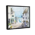 thumbnail image 3 of Stupell Coastal Town Seaport Sailboats Landscape Painting Black Floater Framed Art Print Wall Art, 3 of 6