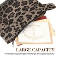 thumbnail image 4 of Bolso de mano con estampado de leopardo, moderno y atractivo, tipo sobre, color marrón., 4 of 7
