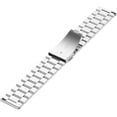 thumbnail image 5 of KOMI Bands Compatible with FITVII Metal Stainless Steel Watch Band Replacement Classic Durable Solid Link Accessory Buckle Metal Strap Wrist Band for FITVII H86 Fitness Tracker Silver, 5 of 5
