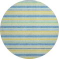 thumbnail image 2 of Addison Rugs Mayfield Washable Transitional Stripes Yellow Round Rug, 8' x 8', 2 of 5