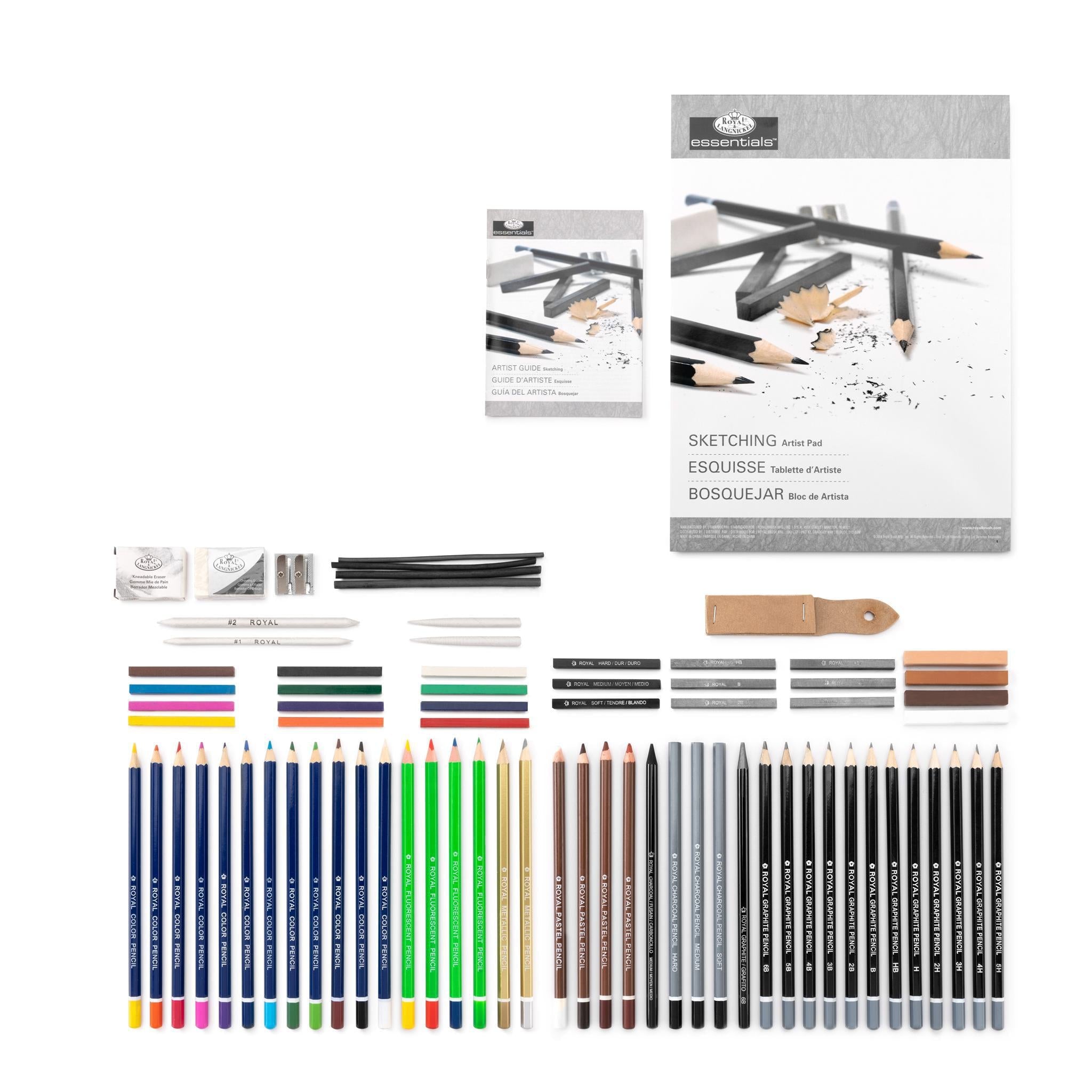 Essentials Clear View Art Set-Sketching & Drawing