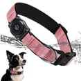 thumbnail image 1 of Collar para perro Furrigo mejorado con soporte para AirTag, impermeable, rosa, 1 of 6