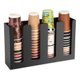 thumbnail image 2 of Coffee Cup and Lid Organizer Disposable Paper Cup Holder Dispenser, 4 Compartments, 2 of 7