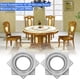 thumbnail image 4 of Paquete de 16 rodamientos para plato giratorio Lazy Susan, placa giratoria cuadrada de 4", capacidad de 300 lb, placa giratoria de 5/16" de grosor para proyectos de bricolaje Lazy Susan, organizador, 4 of 7