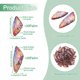 thumbnail image 3 of Transparent Resin Wing Pendants Set with Gold Foil Butterfly Wing Charms Sienna 29.5~39.5x14.5x2.5mm Hole: 0.8mm 2 pairs/set, 3 of 7