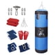thumbnail image 1 of Saco de Boxeo Sin Relleno, Entrenamiento Físico con Guantes, Saco de Boxeo de PU, Saco de Arena para Niños, Gimnasio en Casa, Kickboxing, Culturismo Azul 120cm, 1 of 8