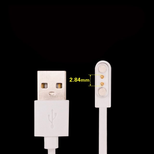 Universal Smart Watch Cable De Carga Magnético 2 Pines 4 Cargador De Reloj USB Para Inteligente 7.62mm 2.84mm 4mm