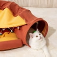 thumbnail image 5 of Cat Tunnel for Indoor Cats, Cat Tube with Collapsible Washable Cat Bed,Premium Cat Toy for Small Medium Large Cat.(Bar), 5 of 8