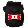 thumbnail image 5 of Pet, Dog  Cat Hoodie Screen Printed, "Bone Shaped Canadian Flag", 5 of 10