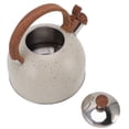 thumbnail image 4 of Whistling Kettle, Stainless Steel Plastic Stovetop Teapot Simple Filling 2.5L Capacity  For Kitchen Grey,Beige, 4 of 8