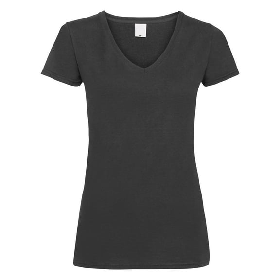 Womens Value Fitted V-Neck Short Sleeve Casual T-Shirt