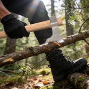 JXE JXO 16.5 Camping Hatchet Axe , Forged Steel Blade with Hickory Handles for Wood Chopping and Outdoor Use,2-Pack