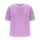thumbnail image 5 of Karight Womens Tops Round Neck Striped Contrast Short Sleeve Lightweight Loose Pullover Tees Shirt for Ladies 2026, 5 of 7