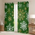 thumbnail image 2 of Manfei Christmas Snowflake Child Black Out Curtains, Happy New Year Curtains Pack of 2 (42x63 Each), Kawaii Cute Cartoon Bedroom Curtains, Window Curtains Bedroom Decor, 2 of 6