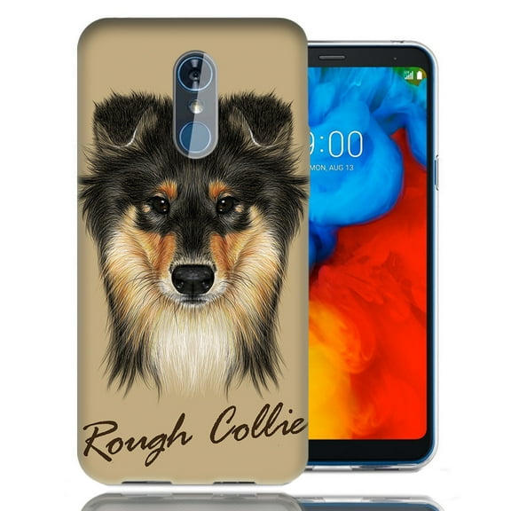MUNDAZE For LG Stylo 4 Rough Collie Design TPU Gel Phone Case Cover