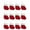 Red, variant on Mini Christmas Stockings, Denbek Set Of 12 Christmas Knitted Stockings | Multi-Use Candy Bags, Utensil Holders & Tree Ornaments For Holiday Decor, Christmas Decorations Indoor
