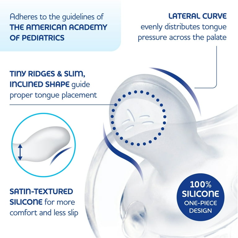Chicco PhysioForma Orthodontic Silicone Pacifier 0-6 Months Clear