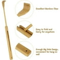 thumbnail image 3 of Nvzi Back Scratcher, Folding Bamboo Self Massager Tool for Itching Relief Body Relaxation, 3 of 5