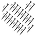 thumbnail image 1 of 20 piezas de estacas de juguete para acampar, color negro, para jardinería, de repuesto, para clavar en el suelo, para tienda de playa, de plástico., 1 of 6