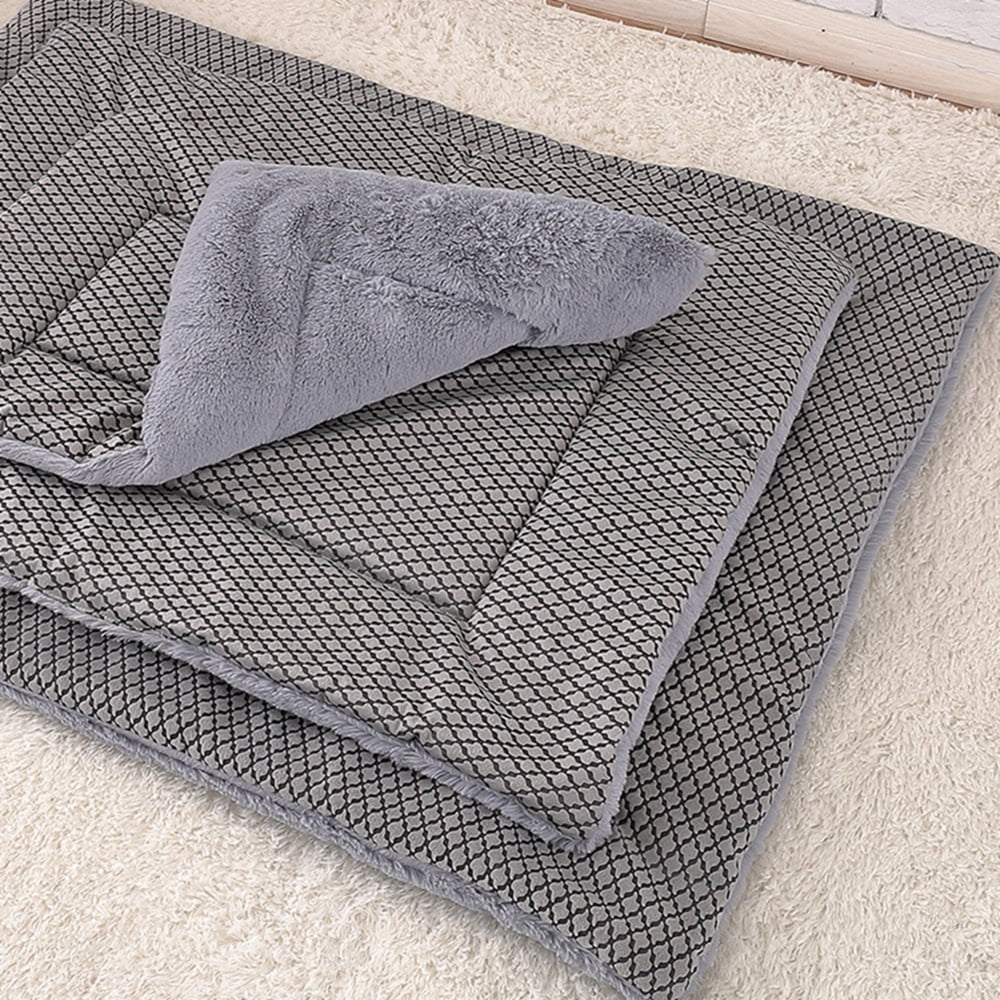Extra Softness Pet Dog Cat Sleeping Mat for Small Medium Large Dogs Puppies, Non Slip Dog Bed Mat, Winter Self-Warming Pad