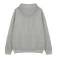 thumbnail image 4 of NMMUED Hoodie for Women Rhinestone Sleeve Sweatshirt Stylish Casual Athletic Pullover with Pocket Fashion Trendy Y2k Gray 3XL, 4 of 9