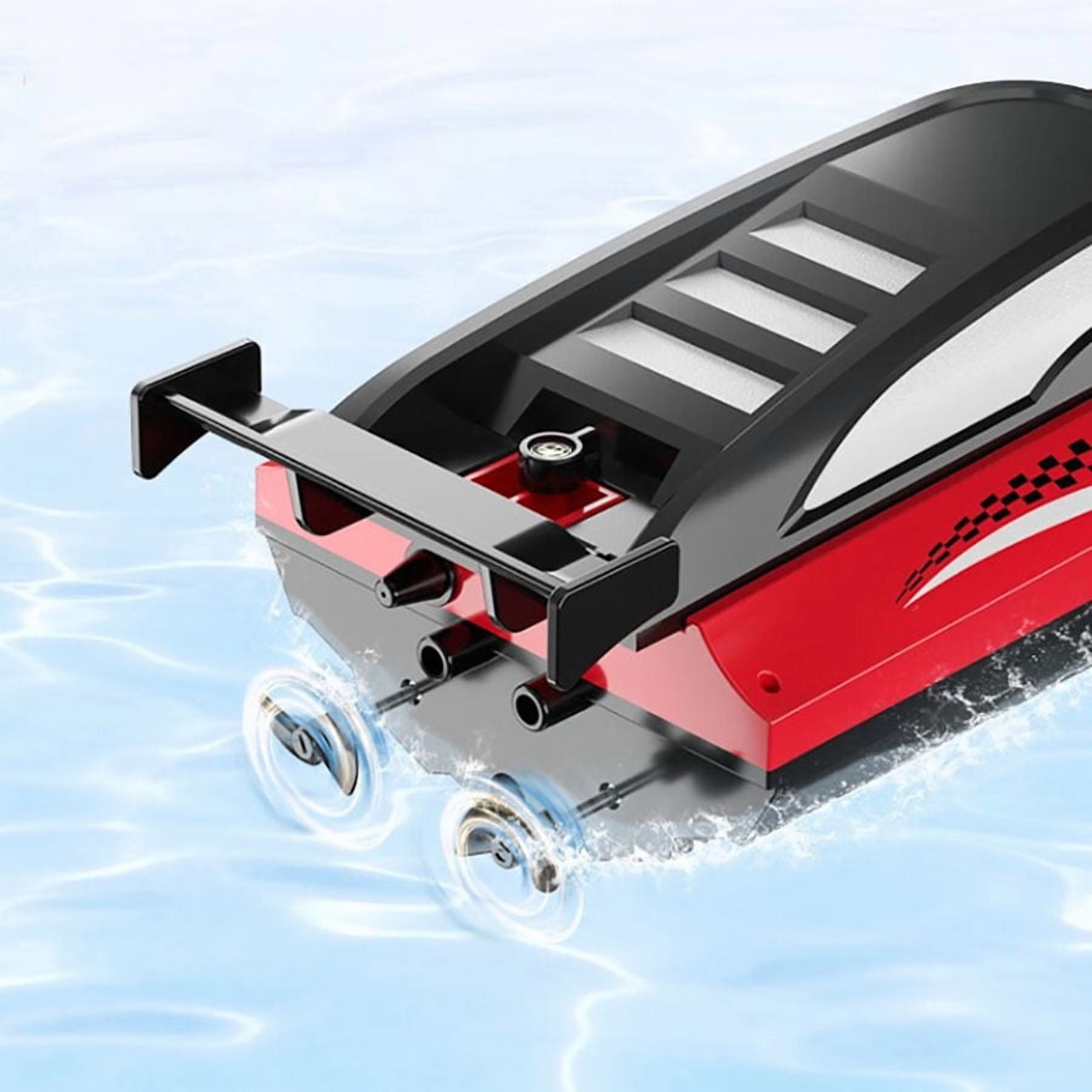 RC Boat - Remote Control Boat for Adults & Kids,12+KMH RC Boat for Pools/Lakes/River/Water with 2 Rechargeable Batteries