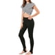 thumbnail image 2 of Inspire Chic Leggings de Algodón para Mujeres con Cintura Elástica, Pantalones de Yoga Suaves para Navidad, Medias con Espolones 2XL Negros, 2 of 8