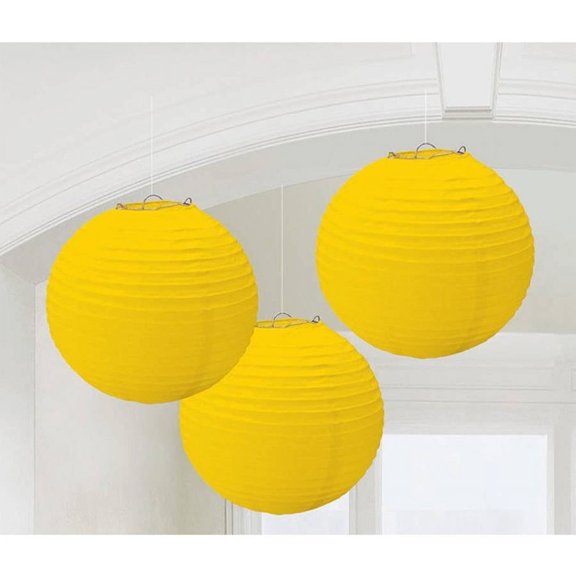 Yellow Round Paper Lanterns