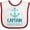 White and Red, variant on Inktastic Captain Adorable, Boat Anchor, Sailor, Sailing Boys Baby Bib