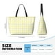 thumbnail image 4 of Fotbe Lemon Yellow Checkboard Bolsa de Viaje para Playa - Resistente al Agua, Bolsa Tote de Gran Capacidad y Ligera con 7 Bolsillos para Mujeres y Hombres, 4 of 7