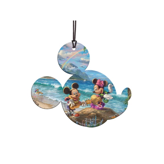 Disney (Mickey and Minnie Mouse in Hawaii) Hanging Acrylic Print ACPMICKEY235