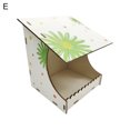 thumbnail image 2 of Naierhg 1 Set Decorative Feeder Cage Crack Resistant All Match DIY Graffiti Mini Bird House Garden Decor, 2 of 8