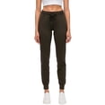 thumbnail image 1 of Pantalones de Yoga de Cintura Alta para Mujer con Puños Ajustables con Cordón y Bolsillos, Ideales para Correr o Hacer Ejercicio. Verde Oscuro L, 1 of 7