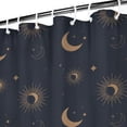 thumbnail image 4 of Gothic Shower Curtain Set - Dark Celestial Moon & Star Print, Mystical Cosmic Bath Decor, Waterproof Polyester 72"x84", Goth Aesthetic Gift, 4 of 5