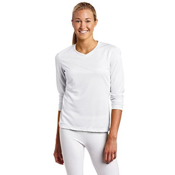 ASICS Women's Ready Set Long Sleeve Top,White,Large