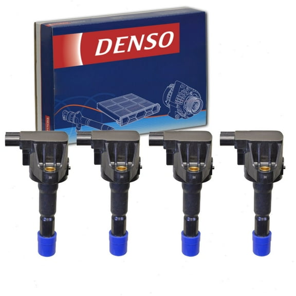 4 pc DENSO Direct Ignition Coils compatible with Honda Fit 1.5L L4 2009-2013