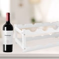 thumbnail image 2 of WHAMVOX White Synthetic Material Red Wine Rack Convenient Wine Storage for Home Office Restaurant Bar Size 8.5x6.5x12.5 Inches, 2 of 8