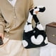 thumbnail image 1 of Bolso de hombro Retro de leopardo de felpa para mujer, bolsos de otoño e invierno (corazón blanco), 1 of 5