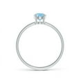 thumbnail image 2 of ANGARA Natural 0.6 Ct. Aquamarine Solitaire Ring in Sterling Silver for Women (Ring Size: 8), 2 of 12