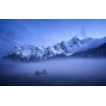 thumbnail image 2 of Gastager, Daniel 32x22 White Modern Wood Framed Museum Art Print Titled - Misty Winter Evening, 2 of 4
