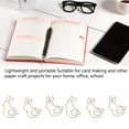 thumbnail image 4 of Clip de Papier en Forme, Anti Glissement Durable Page Marqueurs Clips pour la Classification des Fichiers, 4 of 8