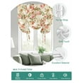 thumbnail image 2 of Pink Rose Fall Tie Up Curtains for Windows 45 Inch Length Balloon Curtains Kitchen Adjustable Balloon Window Shade Thanksgiving Vintage Pastoral Floral Tie Up Valance Bathroom Curtain Window 42"x45", 2 of 6